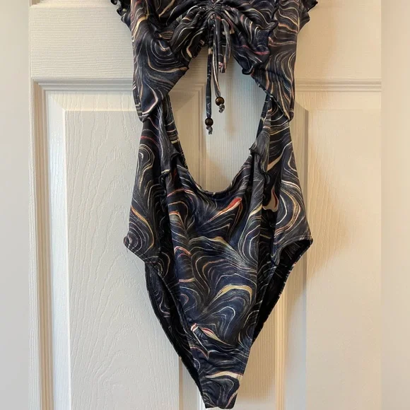 Sea NY Women’s Amara cutout One Piece, Multi color, sample size S/4 - Picture 6 of 14